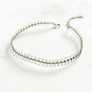 Free People Wire Tattoo Choker Necklace Silver